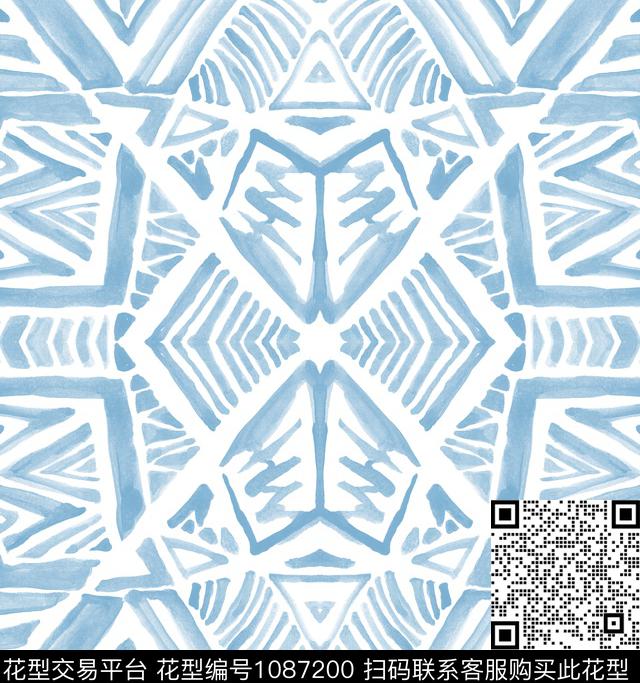 几何复古墙纸传统印花华亿平台下载（图片编号: 1087200） - 瓦栏（Walan）