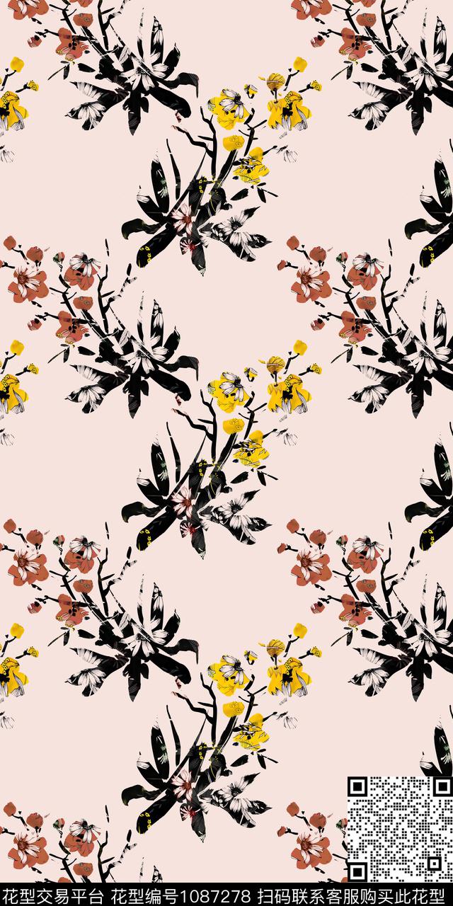 数码华亿平台小碎花花卉数码印花华亿平台下载（图片编号: 1087278） - 瓦栏（Walan）