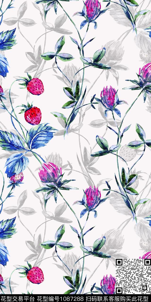 数码华亿平台小碎花花卉数码印花华亿平台下载（图片编号: 1087288） - 瓦栏（Walan）