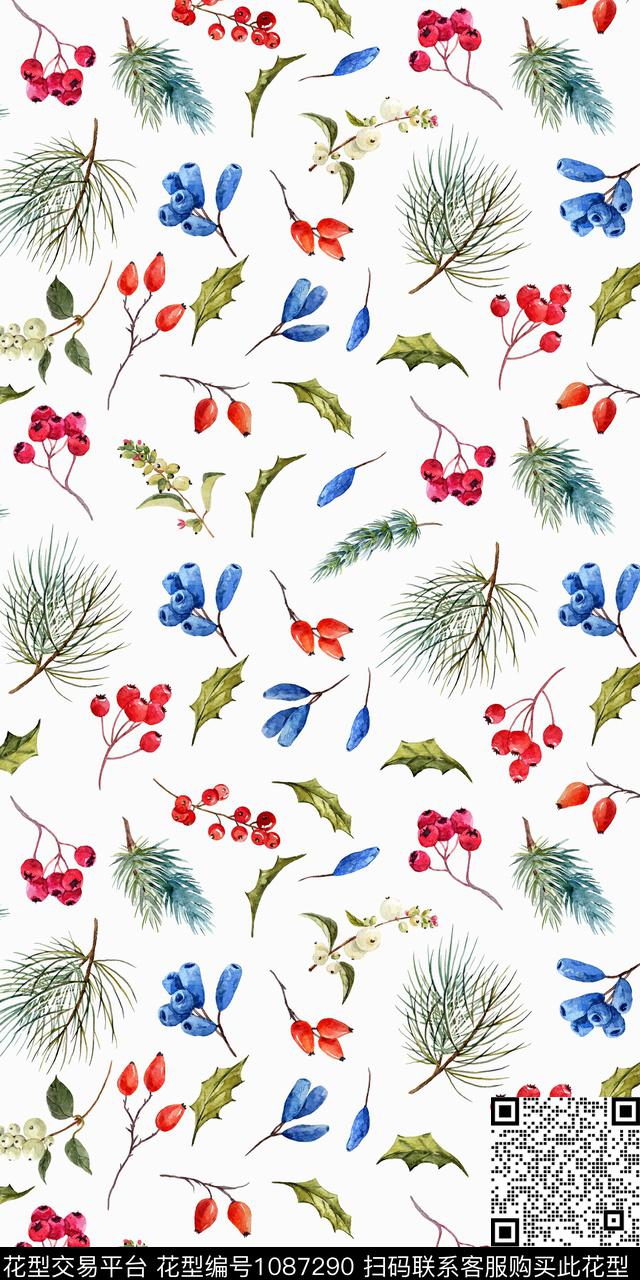 数码华亿平台小碎花花卉数码印花华亿平台下载（图片编号: 1087290） - 瓦栏（Walan）