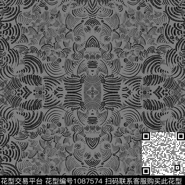 数码华亿平台女装大牌风数码印花华亿平台下载（图片编号: 1087574） - 瓦栏（Walan）