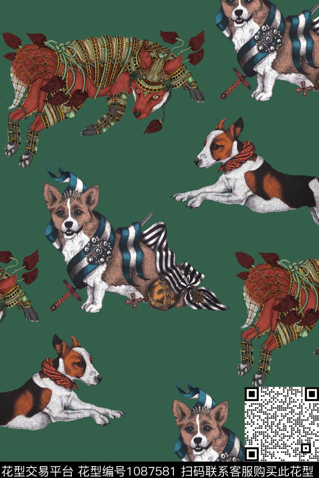 狗欧洲柯基数码印花华亿平台下载（图片编号: 1087581） - 瓦栏（Walan）