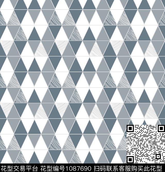 清爽底花卉素雅简约数码印花华亿平台下载（图片编号: 1087690） - 瓦栏（Walan）