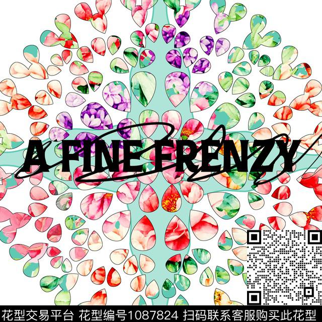 小碎花花卉清爽底花卉数码印花华亿平台下载（图片编号: 1087824） - 瓦栏（Walan）