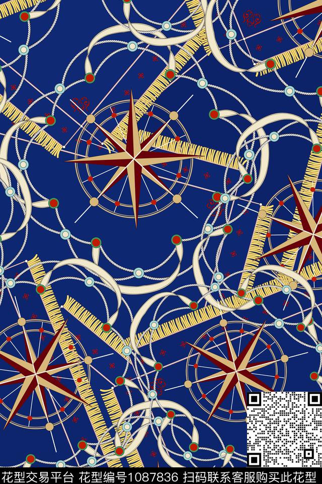 女装航海链条传统印花华亿平台下载（图片编号: 1087836） - 瓦栏（Walan）