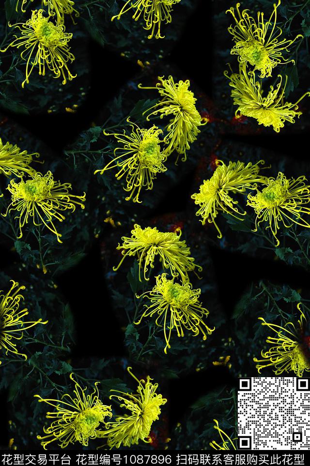 淑女数码华亿平台抽象数码印花华亿平台下载（图片编号: 1087896） - 瓦栏（Walan）