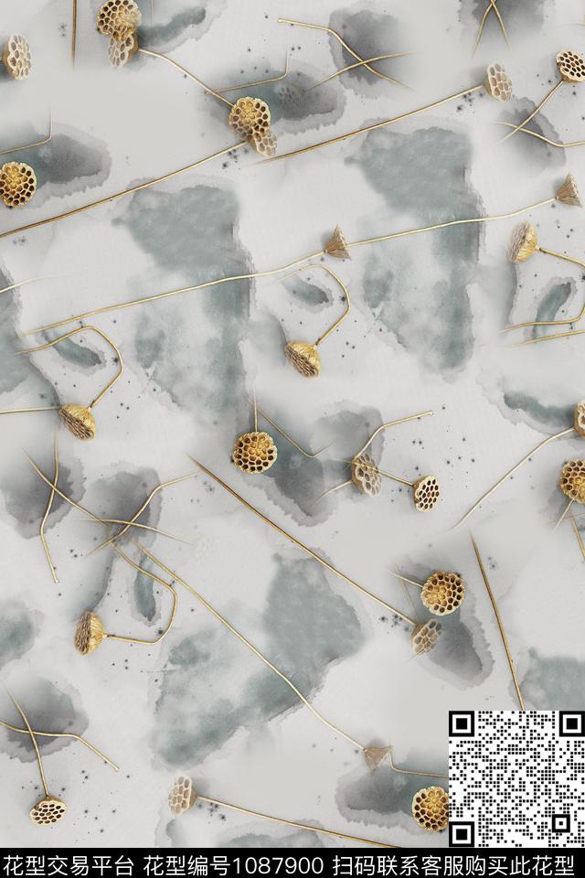 数码华亿平台休闲花卉数码印花华亿平台下载（图片编号: 1087900） - 瓦栏（Walan）