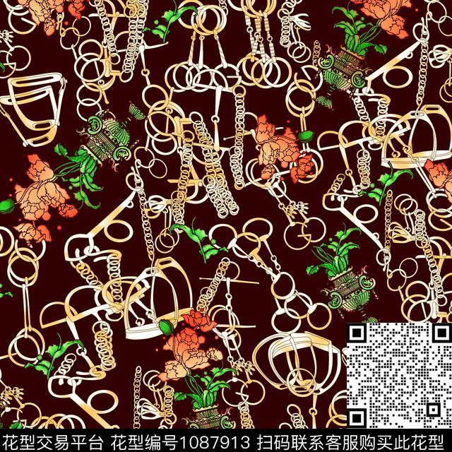 创意小碎花抽象数码印花华亿平台下载（图片编号: 1087913） - 瓦栏（Walan）