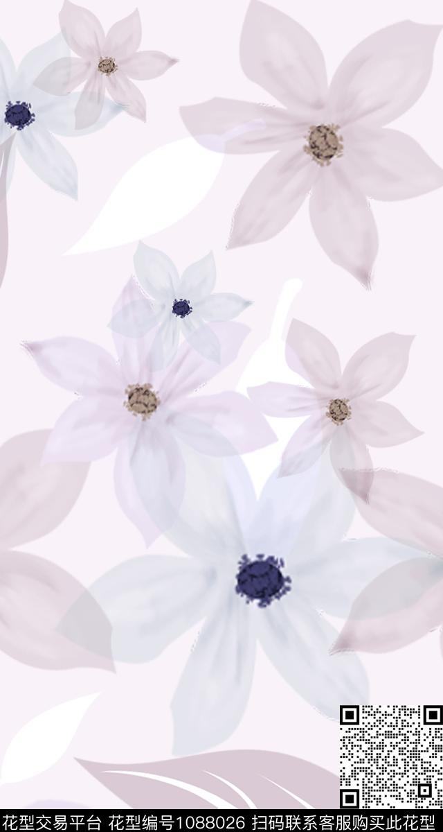 大花艺术少女数码印花华亿平台下载（图片编号: 1088026） - 瓦栏（Walan）