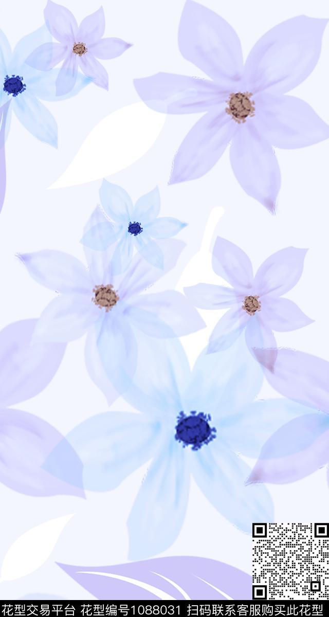 大花艺术少女数码印花华亿平台下载（图片编号: 1088031） - 瓦栏（Walan）