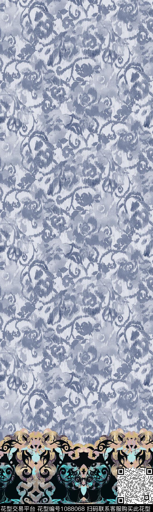 民族风数码定位花底边数码印花华亿平台下载（图片编号: 1088068） - 瓦栏（Walan）