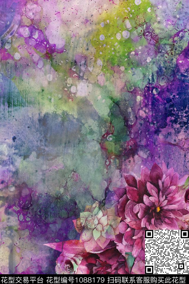 数码华亿平台定位花花卉数码印花华亿平台下载（图片编号: 1088179） - 瓦栏（Walan）