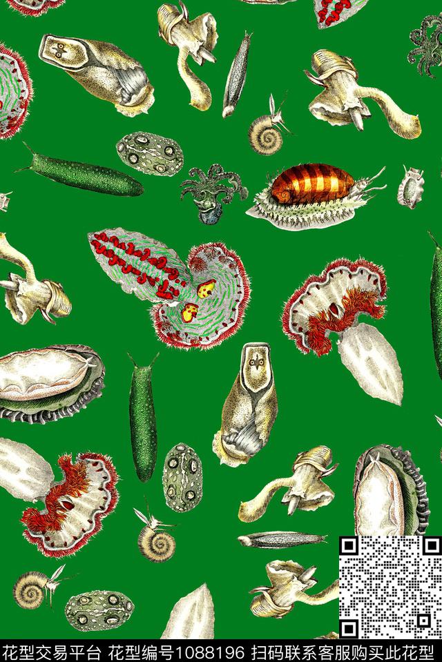 女装海洋热带华亿平台数码印花华亿平台下载（图片编号: 1088196） - 瓦栏（Walan）