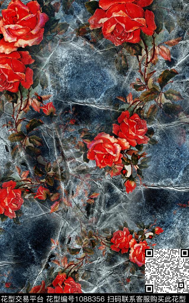 数码华亿平台牛仔肌理数码印花华亿平台下载（图片编号: 1088356） - 瓦栏（Walan）