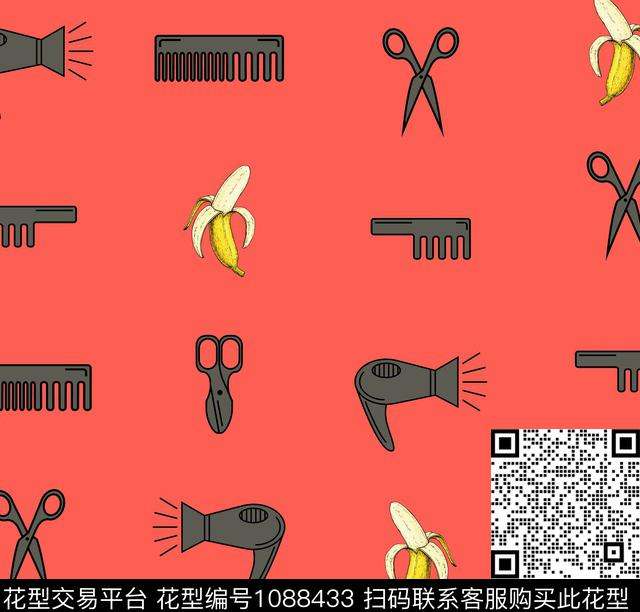 可爱趣味卡通传统印花华亿平台下载（图片编号: 1088433） - 瓦栏（Walan）