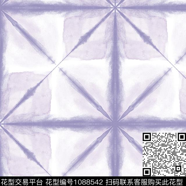 格子扎染华亿平台几何传统印花华亿平台下载（图片编号: 1088542） - 瓦栏（Walan）