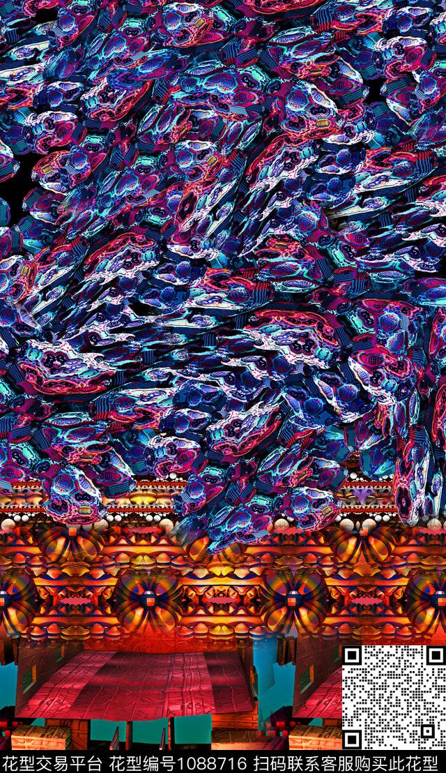 定位花肌理中老年数码印花华亿平台下载（图片编号: 1088716） - 瓦栏（Walan）