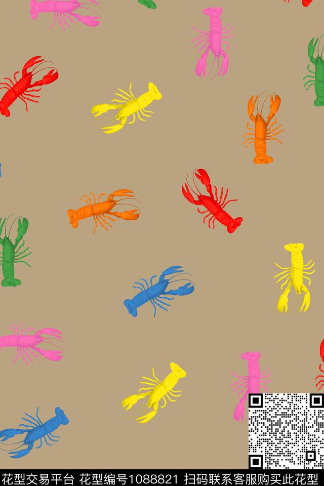 食物男装复古数码印花华亿平台下载（图片编号: 1088821） - 瓦栏（Walan）