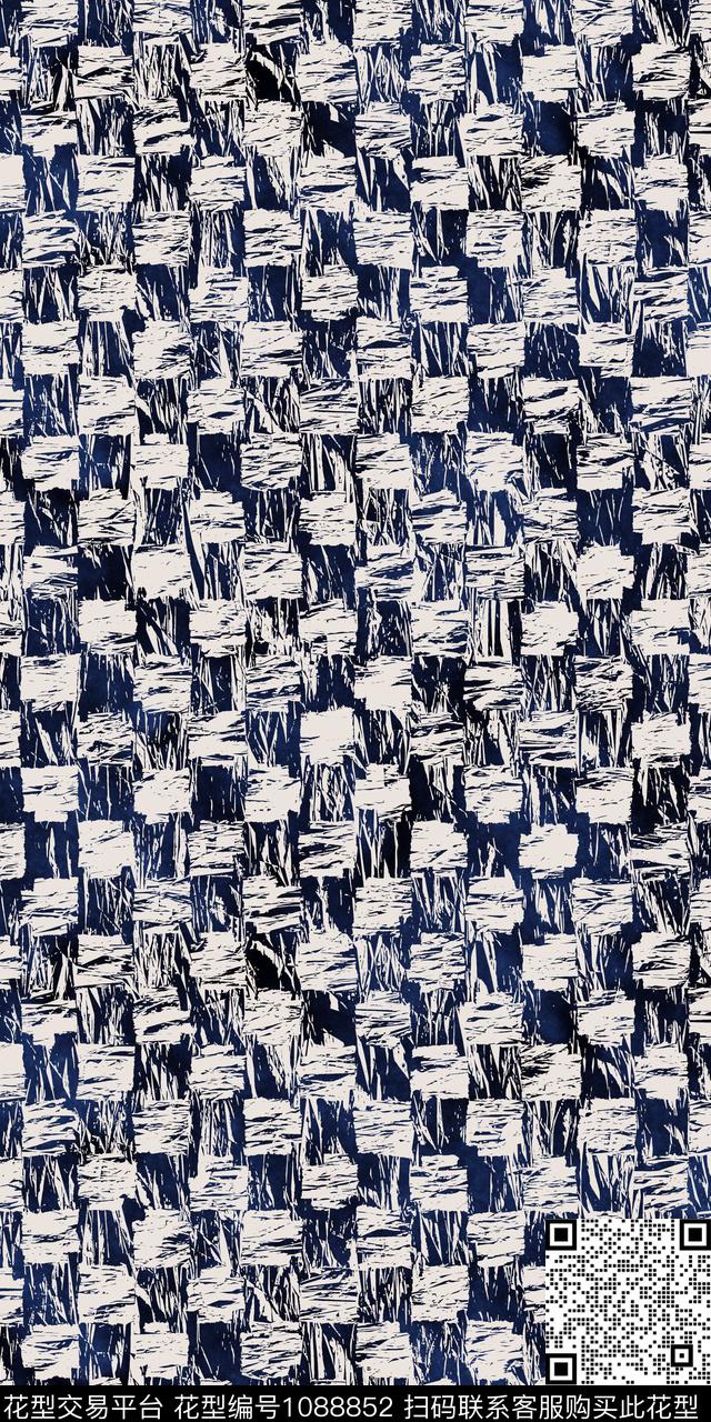 数码华亿平台抽象几何数码印花华亿平台下载（图片编号: 1088852） - 瓦栏（Walan）