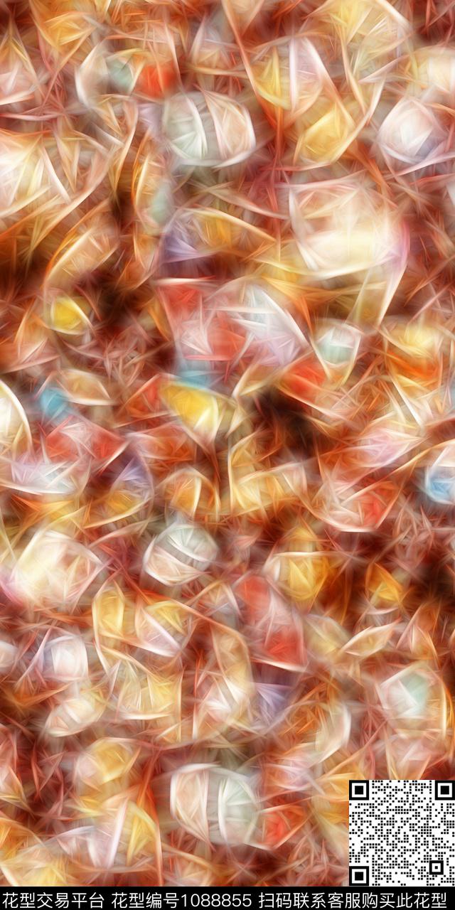 数码华亿平台抽象大牌风数码印花华亿平台下载（图片编号: 1088855） - 瓦栏（Walan）