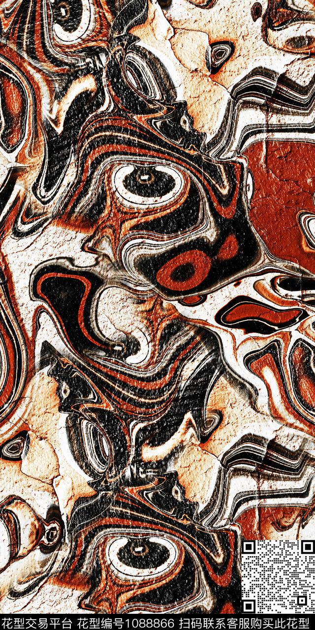 数码华亿平台抽象大牌风数码印花华亿平台下载（图片编号: 1088866） - 瓦栏（Walan）