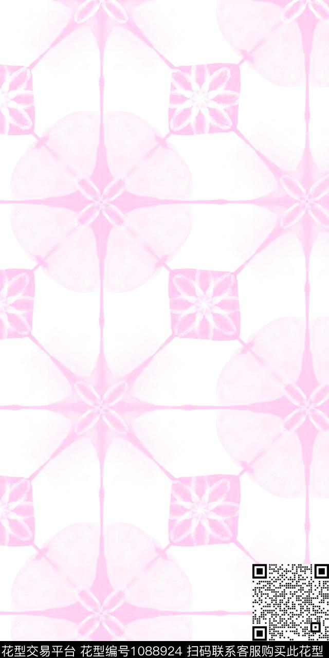 格子几何简约传统印花华亿平台下载（图片编号: 1088924） - 瓦栏（Walan）