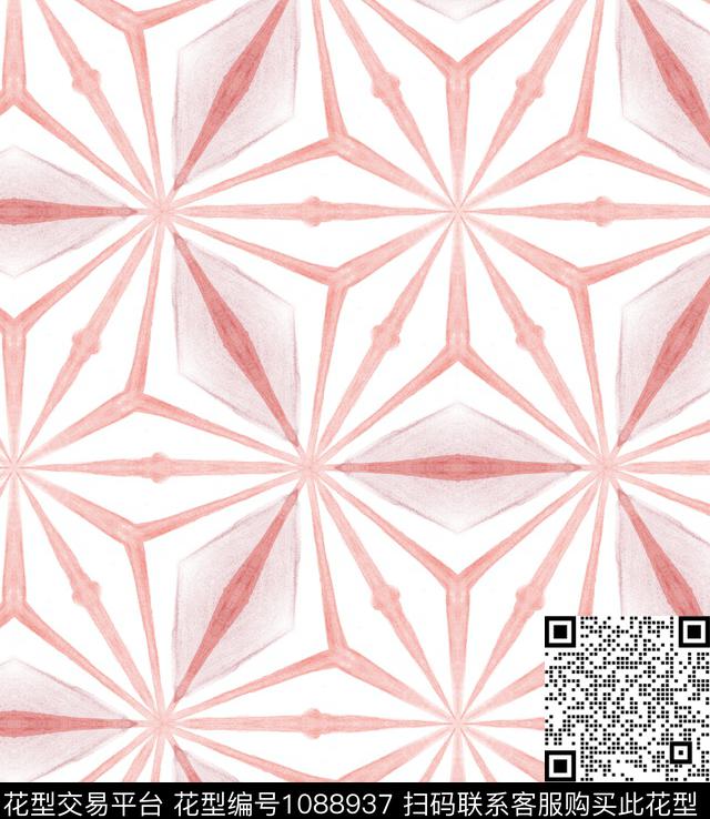 几何简约墙纸传统印花华亿平台下载（图片编号: 1088937） - 瓦栏（Walan）