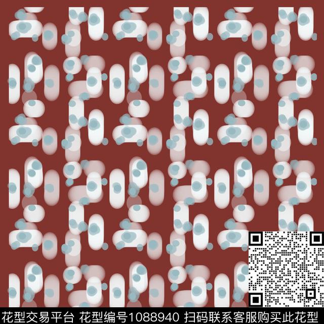 抽象丝巾围巾秀场几何数码印花华亿平台下载（图片编号: 1088940） - 瓦栏（Walan）