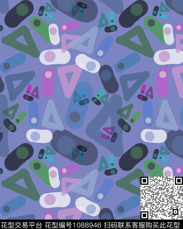 迷彩卡通婴童图案色块组合传统印花华亿平台下载（图片编号: 1088946） - 瓦栏（Walan）