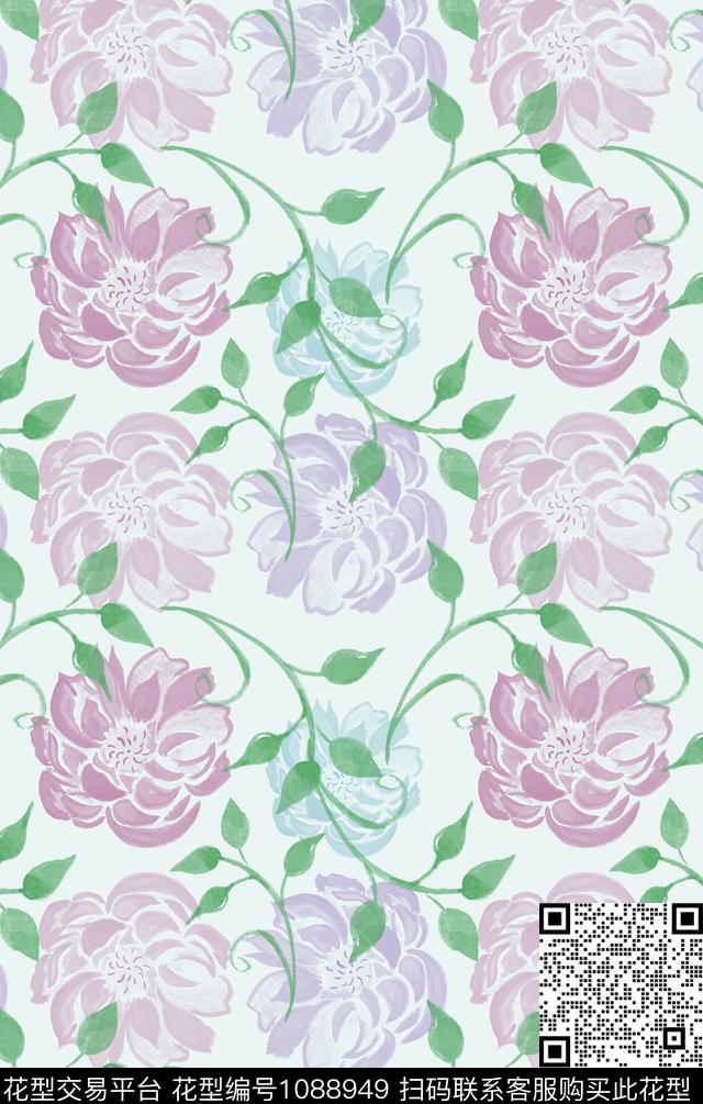 民族花卉绿植树叶卡通婴童图案传统印花华亿平台下载（图片编号: 1088949） - 瓦栏（Walan）