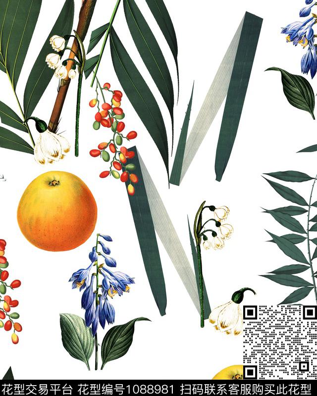 大牌风热带华亿平台新品数码印花华亿平台下载（图片编号: 1088981） - 瓦栏（Walan）