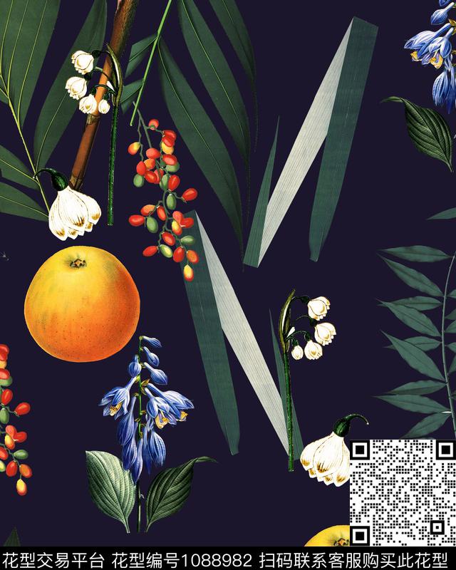 大牌风热带华亿平台新品数码印花华亿平台下载（图片编号: 1088982） - 瓦栏（Walan）