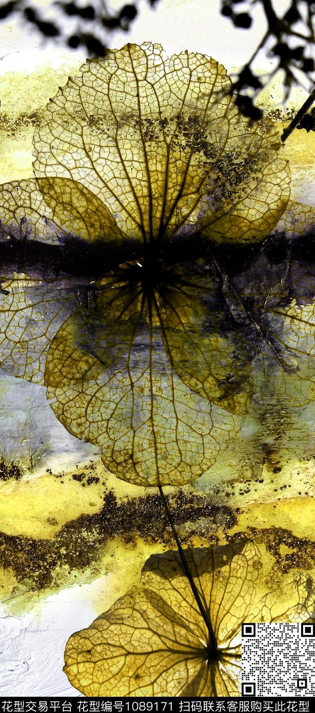 风景定位香云纱中国风数码印花华亿平台下载（图片编号: 1089171） - 瓦栏（Walan）