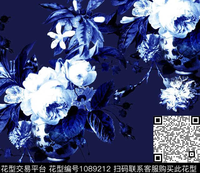 玫瑰花新品数码印花华亿平台下载（图片编号: 1089212） - 瓦栏（Walan）