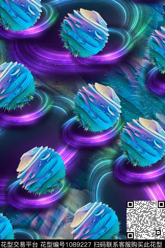 酷炫炫彩3D立体数码印花华亿平台下载（图片编号: 1089227） - 瓦栏（Walan）