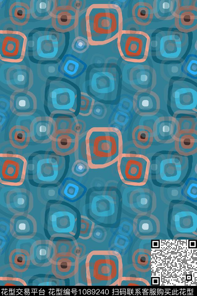 手绘线条笔触几何格子混搭传统印花华亿平台下载（图片编号: 1089240） - 瓦栏（Walan）