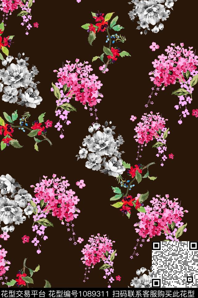 小碎花女装泳装数码印花华亿平台下载（图片编号: 1089311） - 瓦栏（Walan）