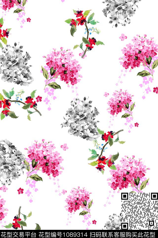 小碎花女装泳装数码印花华亿平台下载（图片编号: 1089314） - 瓦栏（Walan）