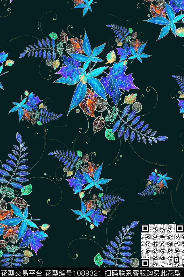 小碎花女装泳装数码印花华亿平台下载（图片编号: 1089321） - 瓦栏（Walan）