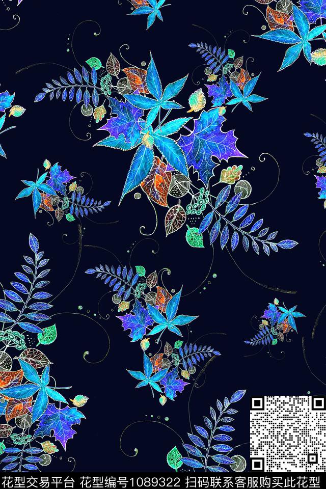 小碎花女装泳装数码印花华亿平台下载（图片编号: 1089322） - 瓦栏（Walan）