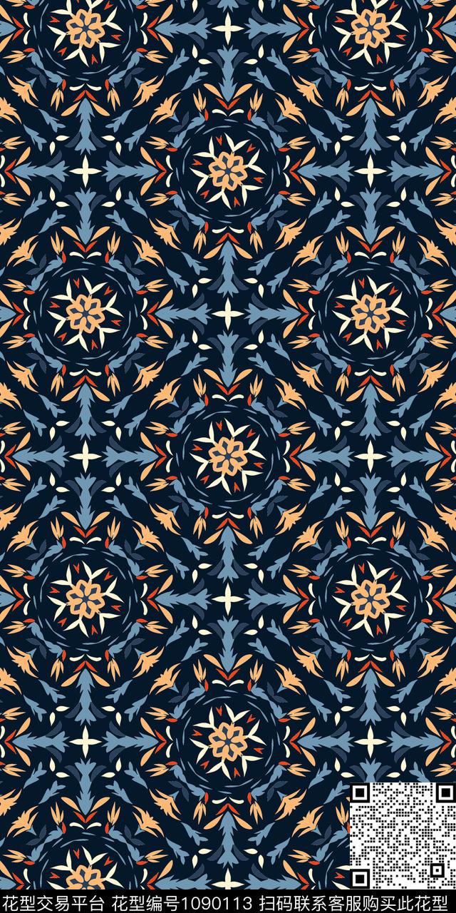 数码华亿平台格子抽象数码印花华亿平台下载（图片编号: 1090113） - 瓦栏（Walan）