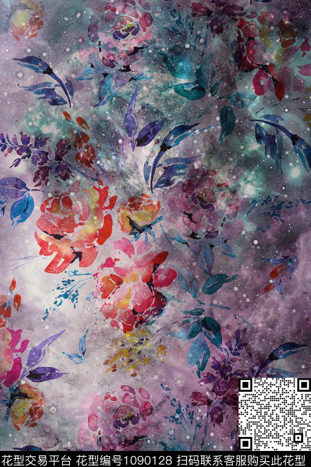 数码华亿平台定位花花卉数码印花华亿平台下载（图片编号: 1090128） - 瓦栏（Walan）