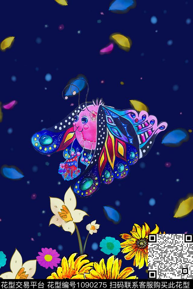 数码华亿平台花卉动物数码印花华亿平台下载（图片编号: 1090275） - 瓦栏（Walan）