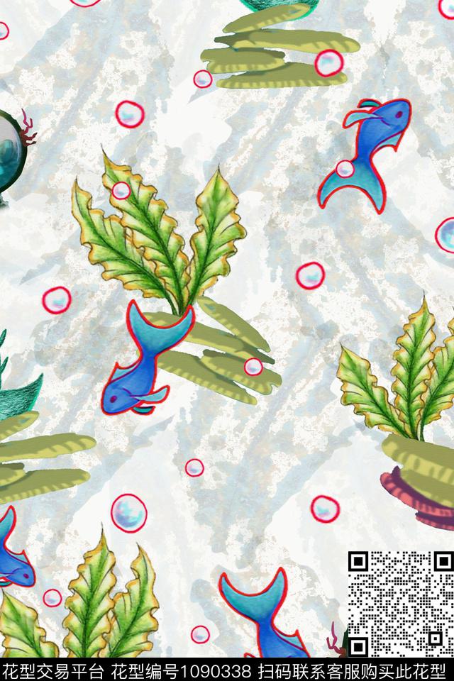数码华亿平台水草鱼数码印花华亿平台下载（图片编号: 1090338） - 瓦栏（Walan）