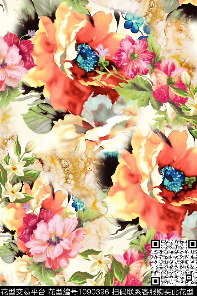 数码华亿平台肌理花卉数码印花华亿平台下载（图片编号: 1090396） - 瓦栏（Walan）