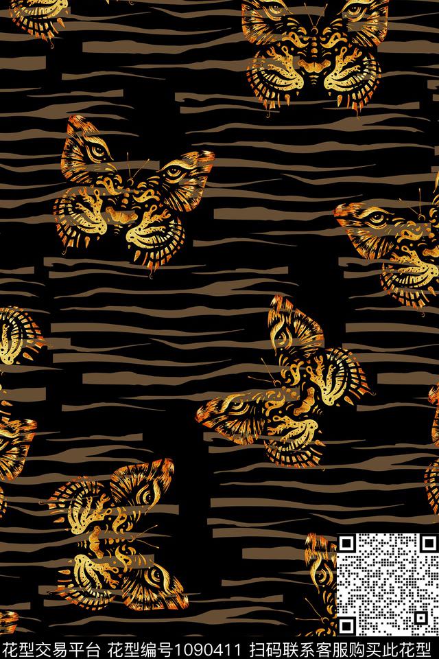 格子男装复古数码印花华亿平台下载（图片编号: 1090411） - 瓦栏（Walan）