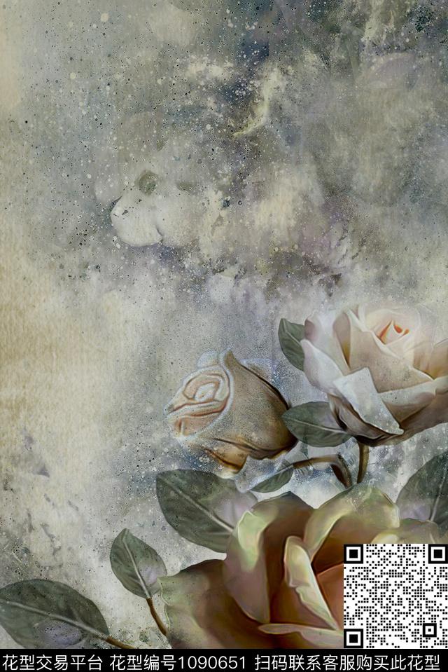 数码华亿平台定位花花卉数码印花华亿平台下载（图片编号: 1090651） - 瓦栏（Walan）