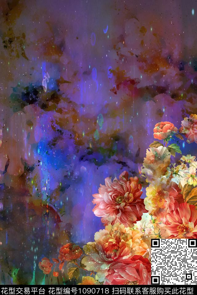 数码华亿平台定位花花卉数码印花华亿平台下载（图片编号: 1090718） - 瓦栏（Walan）