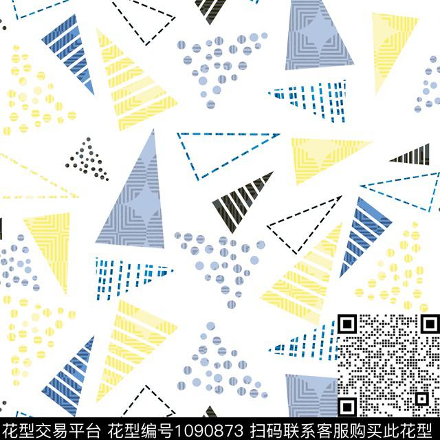 数码华亿平台抽象几何数码印花华亿平台下载（图片编号: 1090873） - 瓦栏（Walan）