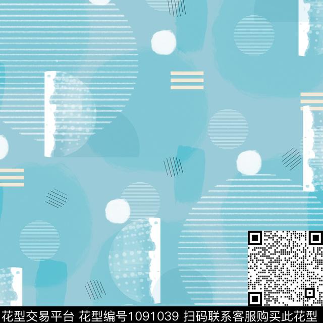 数码华亿平台抽象几何数码印花华亿平台下载（图片编号: 1091039） - 瓦栏（Walan）